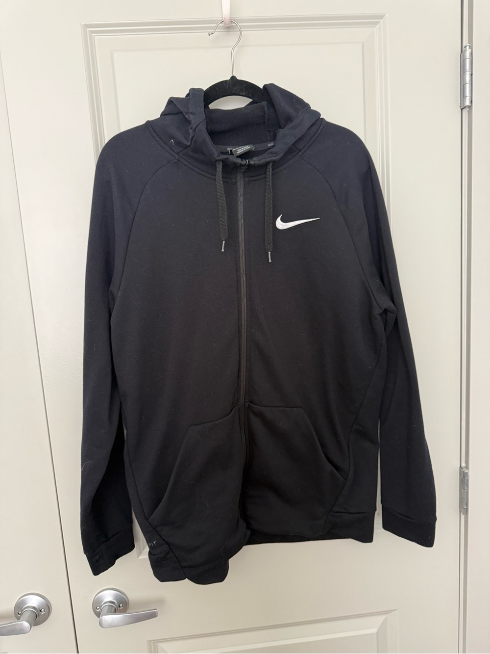 Nike Black Full-Zip Hoodie with Swoosh